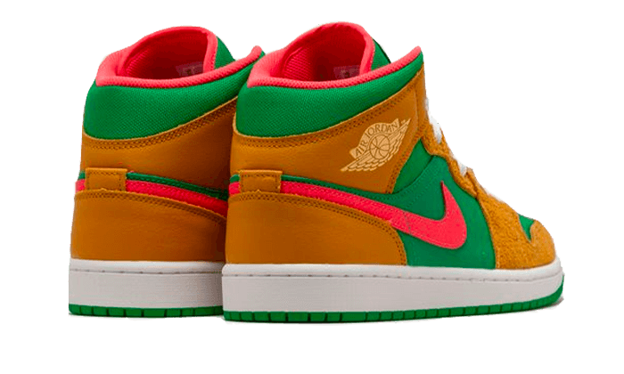 Air Jordan 1 Mid SE Wheat Watermelon, Wheat/Lucky Green-Watermelon-White (DX4332-700)