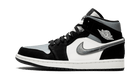 Air Jordan 1 Mid Satin Grey Toe, Black/Smoke Grey-Sail (852542-011)