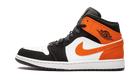 Air Jordan 1 Mid Shattered Backboard, Black/Starfish-Starfish-White (554725-058)