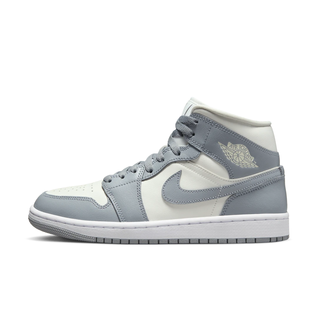 Air Jordan 1 Mid Stealth, Sail/Stealth-White (BQ6472-115)