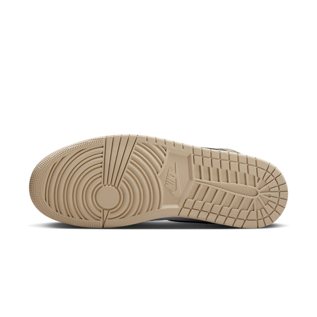 Air Jordan 1 Mid Summit White Off Noir Rattan, Summit White/Off Noir-Rattan (DQ8426-153)