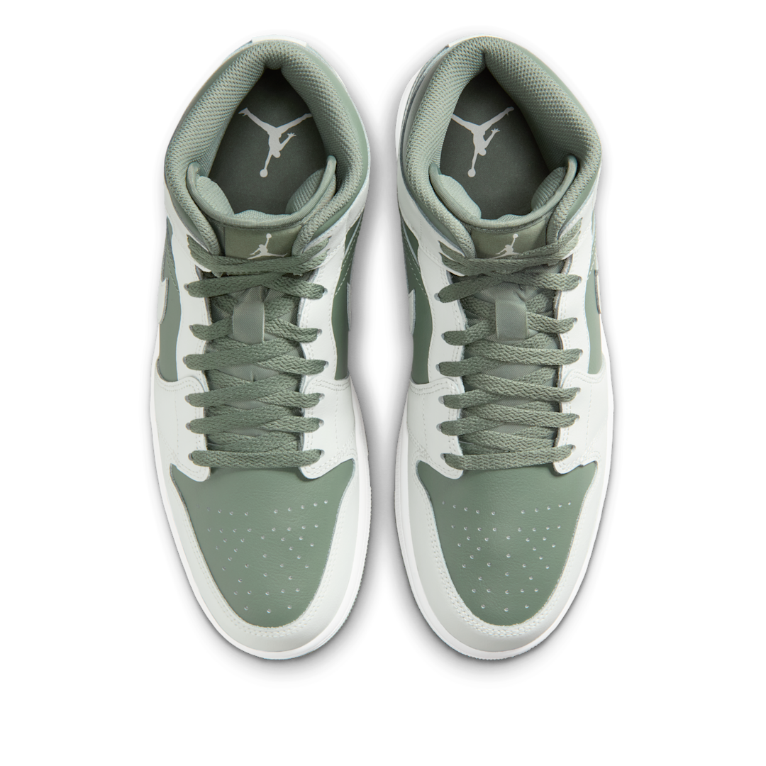 Air Jordan 1 Mid Summit White Vintage Lichen - Sneak