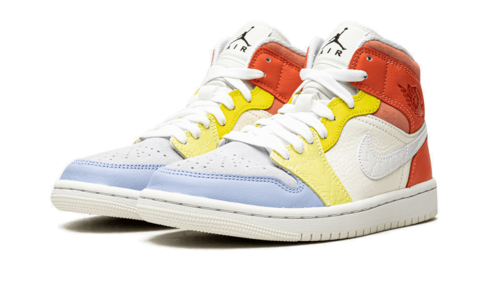 Air Jordan 1 Mid To My First Coach, Sail/White/Light Zitron/Summit White/Opti Yellow (DJ6908-100)