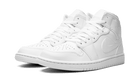 Air Jordan 1 Mid Triple White, White/White/White (554724-136 / 554725-130)