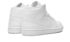 Air Jordan 1 Mid Triple White, White/White/White (554724-136 / 554725-130)