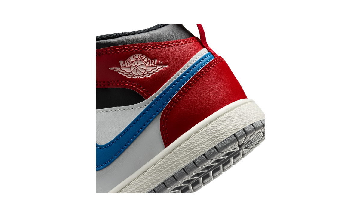 Air Jordan 1 Mid True Blue Varsity Red (PS)