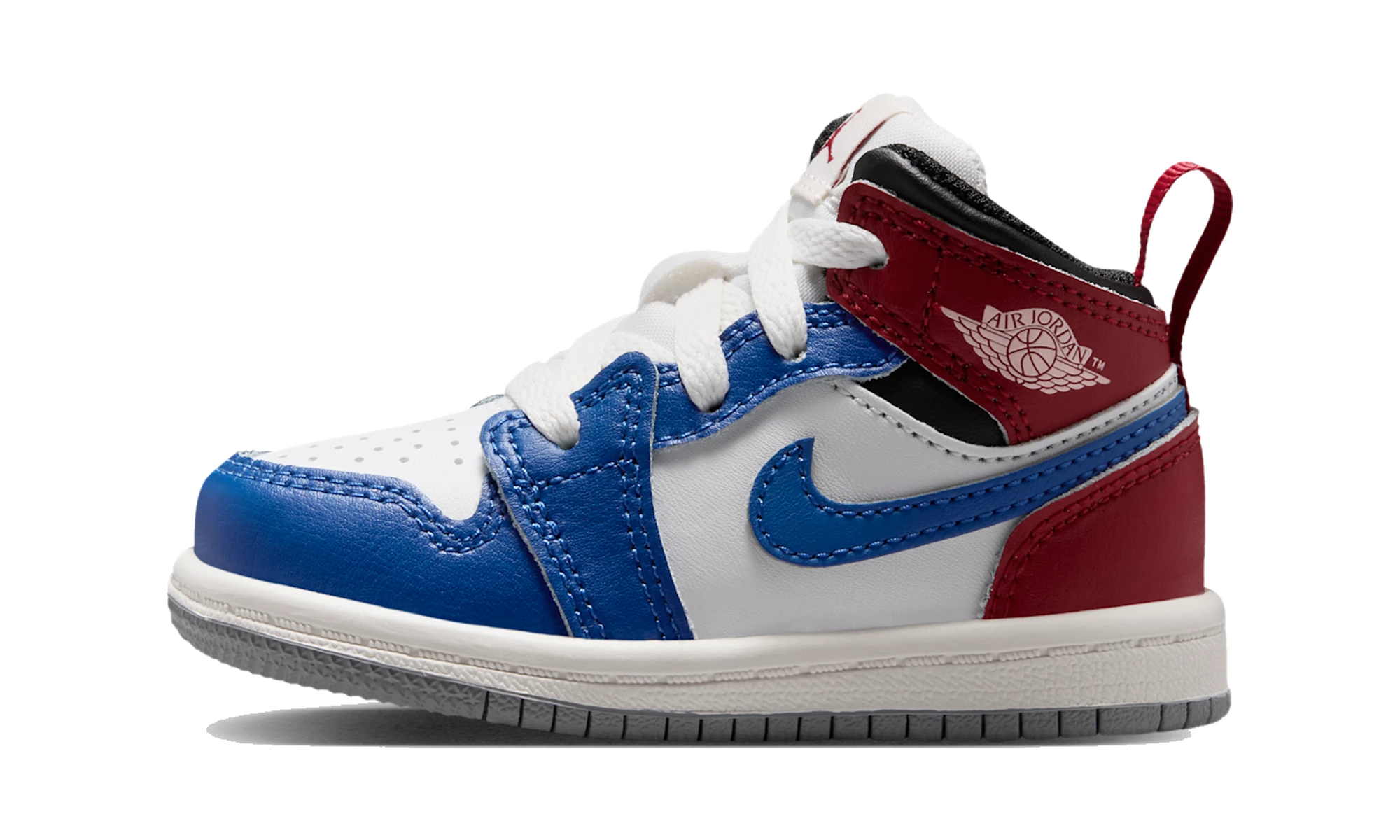 Air Jordan 1 Mid True Blue Varsity Red (TD)