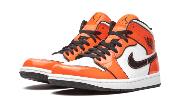 Air Jordan 1 Mid Turf Orange, Turf Orange/Black-White (BQ6931-802)