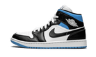 Air Jordan 1 Mid University Blue, White/Black-University Blue (BQ6472-102)