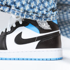 Air Jordan 1 Mid University Blue, White/Black-University Blue (BQ6472-102)