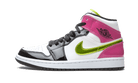 Air Jordan 1 Mid White Black Cyber Pink, White/Black-Cyber-Pink (CZ9834-100 / CZ9835-100)