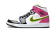 Air Jordan 1 Mid White Black Cyber Pink