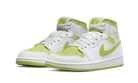 Air Jordan 1 Mid White Lime, White/Lime (BQ6472-131)