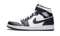 Air Jordan 1 Mid White Metallic Gold Obsidian