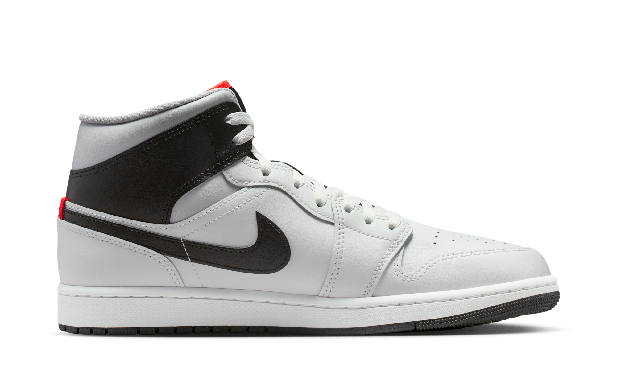 Air Jordan 1 Mid White Neutral Grey Infrared