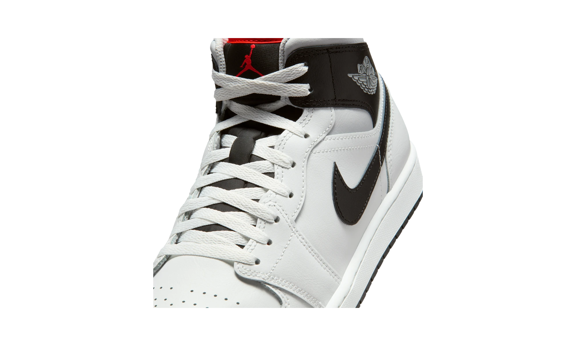 Air Jordan 1 Mid White Neutral Grey Infrared
