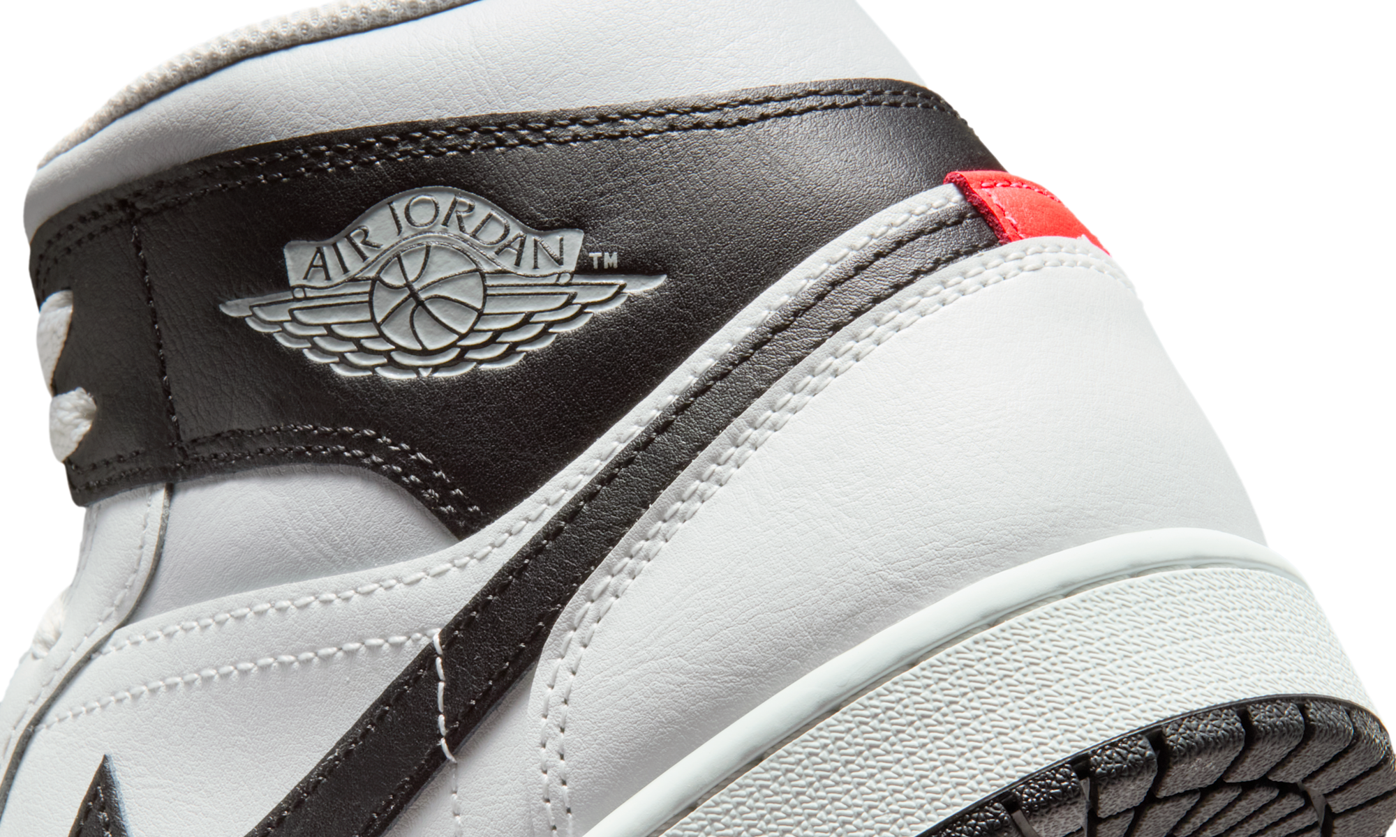 Air Jordan 1 Mid White Neutral Grey Infrared