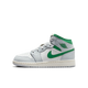 Air Jordan 1 Mid White Pure Platinum Pine Green