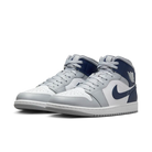 Air Jordan 1 Mid Wolf Grey Midnight Navy, White/Wolf Grey/Midnight Navy (DQ8426-104)