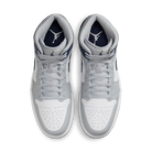 Air Jordan 1 Mid Wolf Grey Midnight Navy, White/Wolf Grey/Midnight Navy (DQ8426-104)