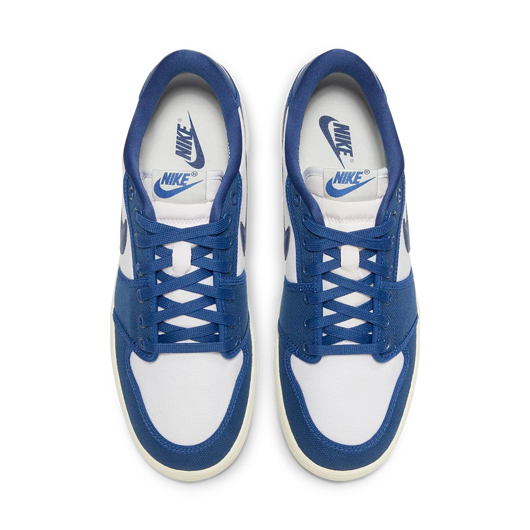 Air Jordan 1 Retro AJKO Low Kentucky, White/Dark Royal Blue/Sail (DX4981-103)