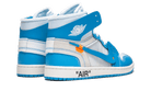 Air Jordan 1 Retro High Off-White University Blue, White/Dark Powder Blue-Cone (AQ0818-148)