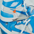 Air Jordan 1 Retro High Off-White University Blue, White/Dark Powder Blue-Cone (AQ0818-148)