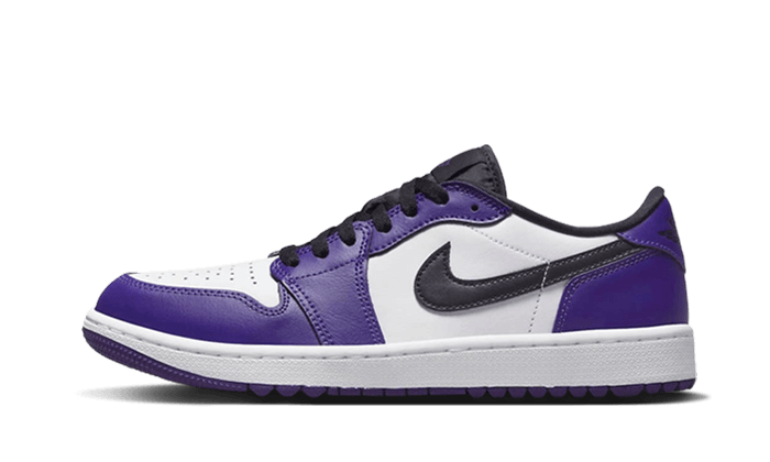 Air Jordan 1 Retro Low Golf Court Purple, White/Court Purple-University Red-Black (DD9315-105)