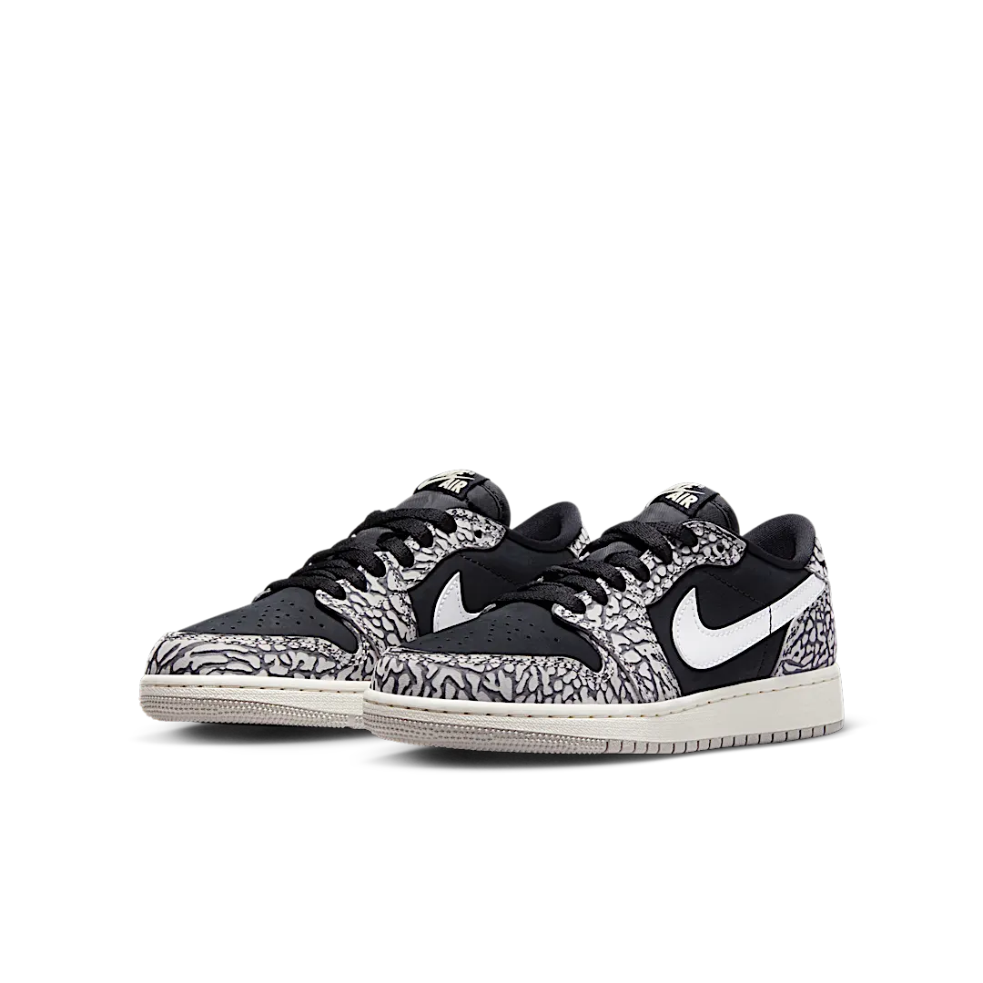 Air Jordan 1 Retro Low OG Black Cement, Black/Muslin/Tech Grey/White/Sail (CZ0858-001)