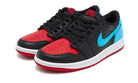 Air Jordan 1 Retro Low OG NC to Chi, Black/Dark Powder Blue-Gym Red (CZ0775-046)