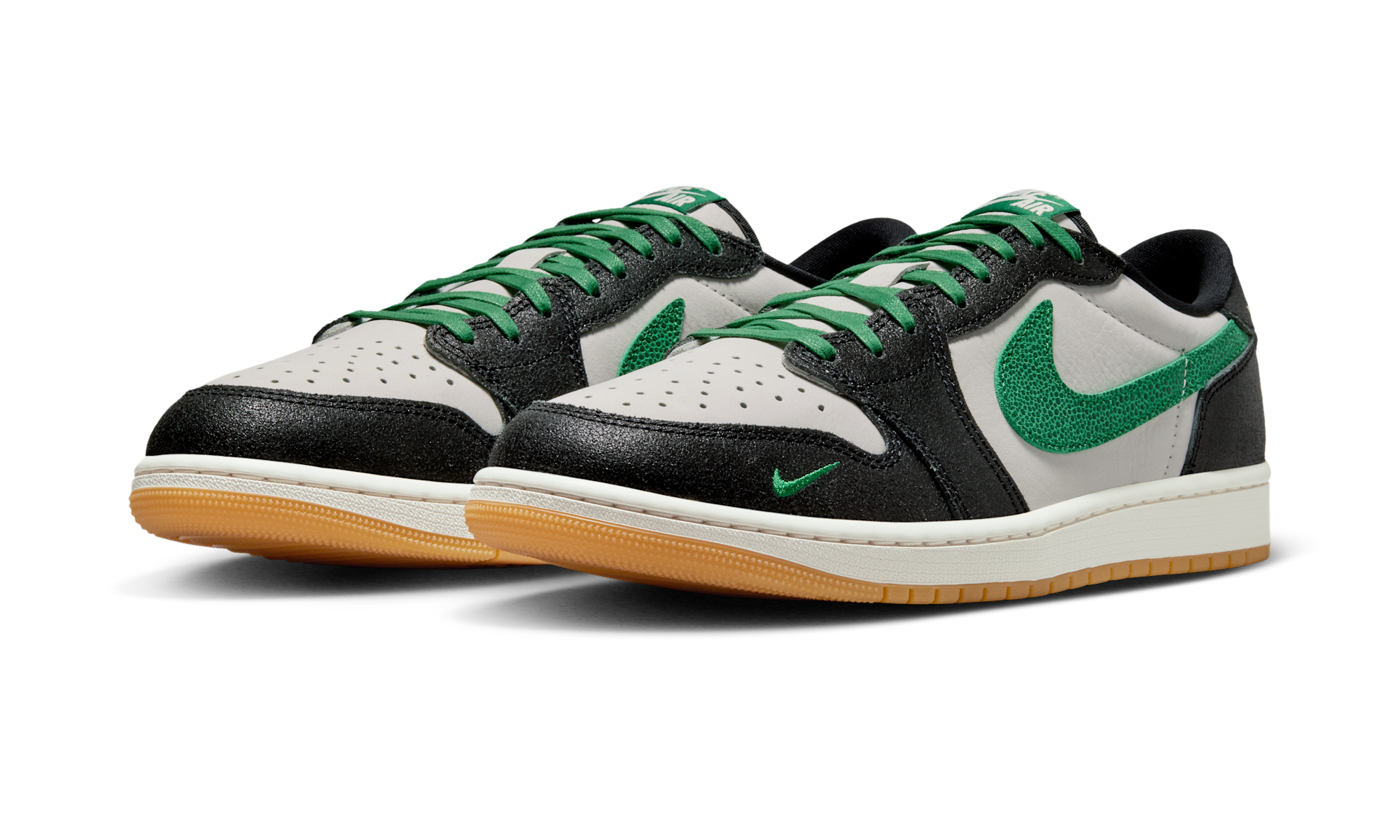 Air Jordan 1 Retro Low OG Phantom Pine Green