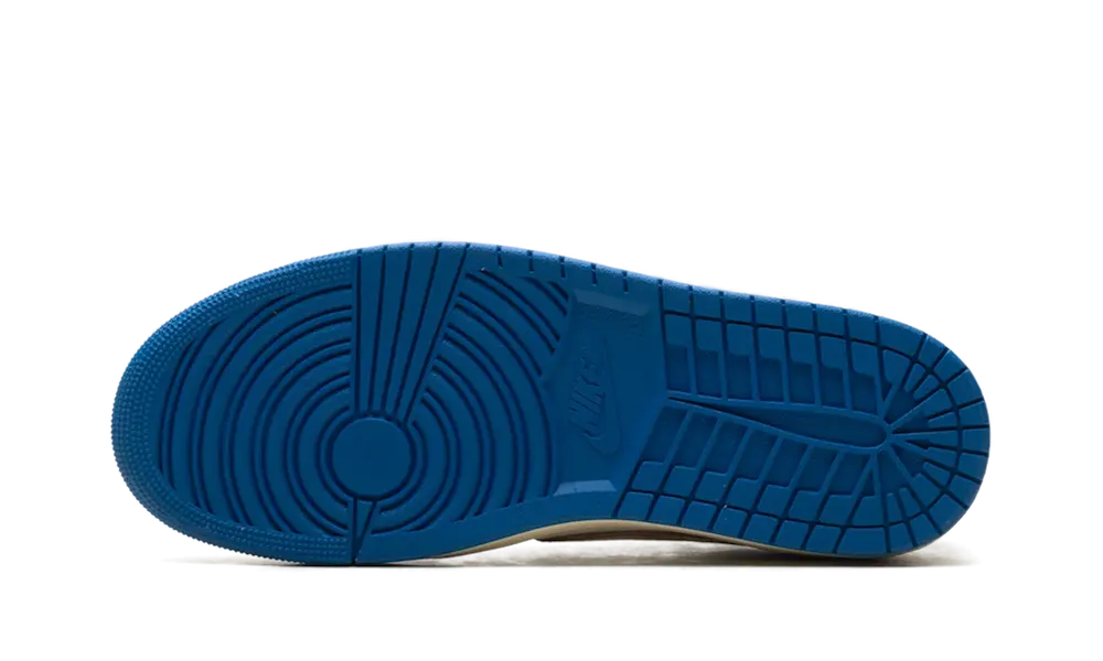 Air Jordan 1 Retro Low OG SP Fragment x Travis Scott Sail Military Blue, Sail/Black/Muslin/Military Blue (DM7866-104)