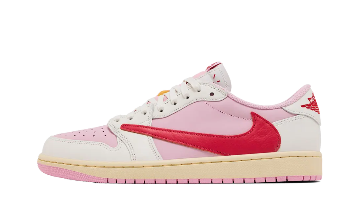 Air Jordan 1 Retro Low OG SP Travis Scott Sail Tropical Pink