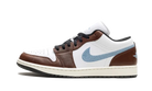 Air Jordan 1 Retro Low SE Brown Blue Grey, White/Blue Grey/Black/Sail (FQ7832-142)