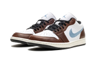 Air Jordan 1 Retro Low SE Brown Blue Grey, White/Blue Grey/Black/Sail (FQ7832-142)