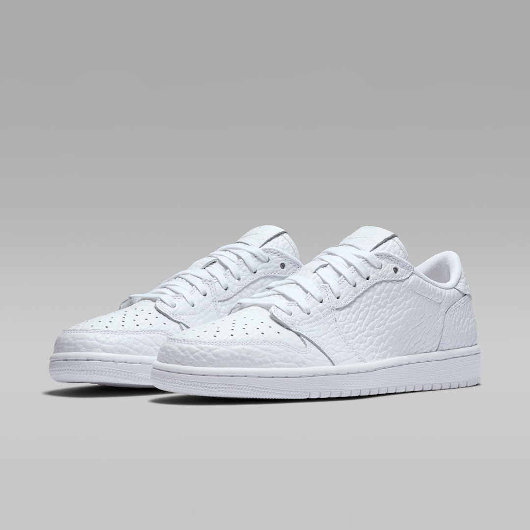 Air Jordan 1 Retro Low Swooshless Triple White (2025), White/White/White (872782-100)
