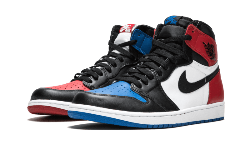 Air Jordan 1 Retro Top 3, Black/Varsity Red-Varsity Royal (555088-026)