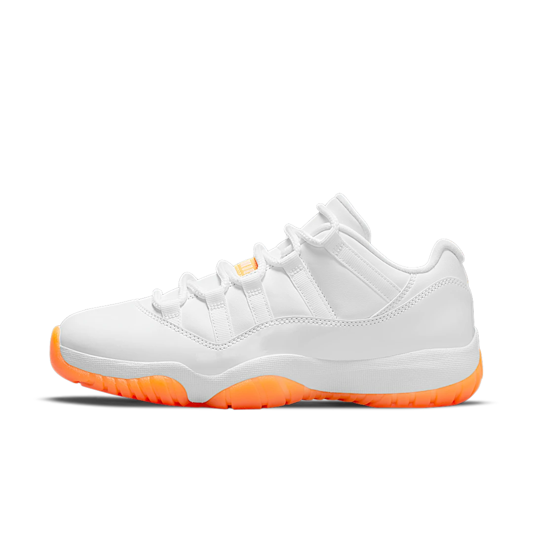 Air Jordan 11 Retro Low Citrus (2021), White/Bright Citrus (AH7860-139)