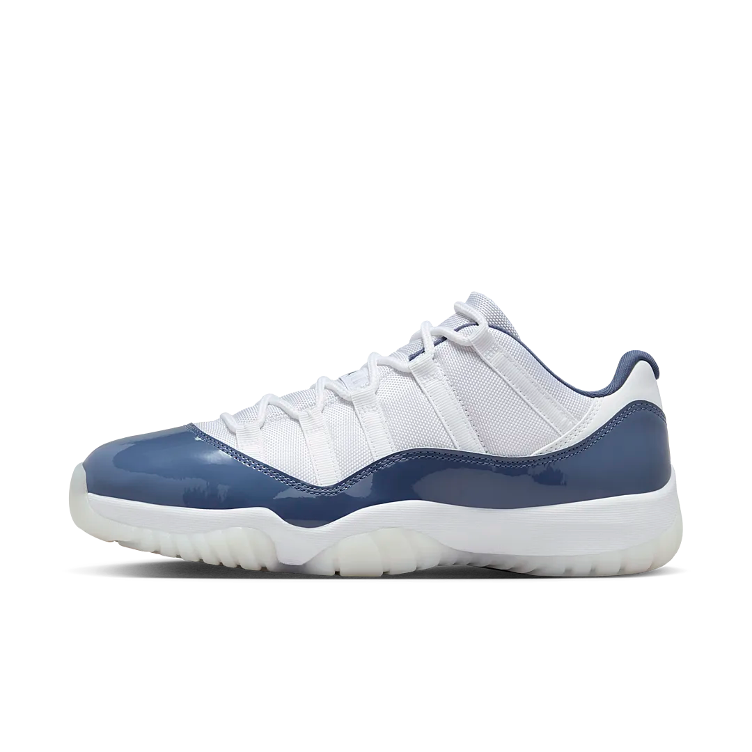 Air Jordan 11 Retro Low Diffused Blue, White/Midnight Navy/Diffused Blue/Football Grey (FV5121-104 / FQ7720-103)