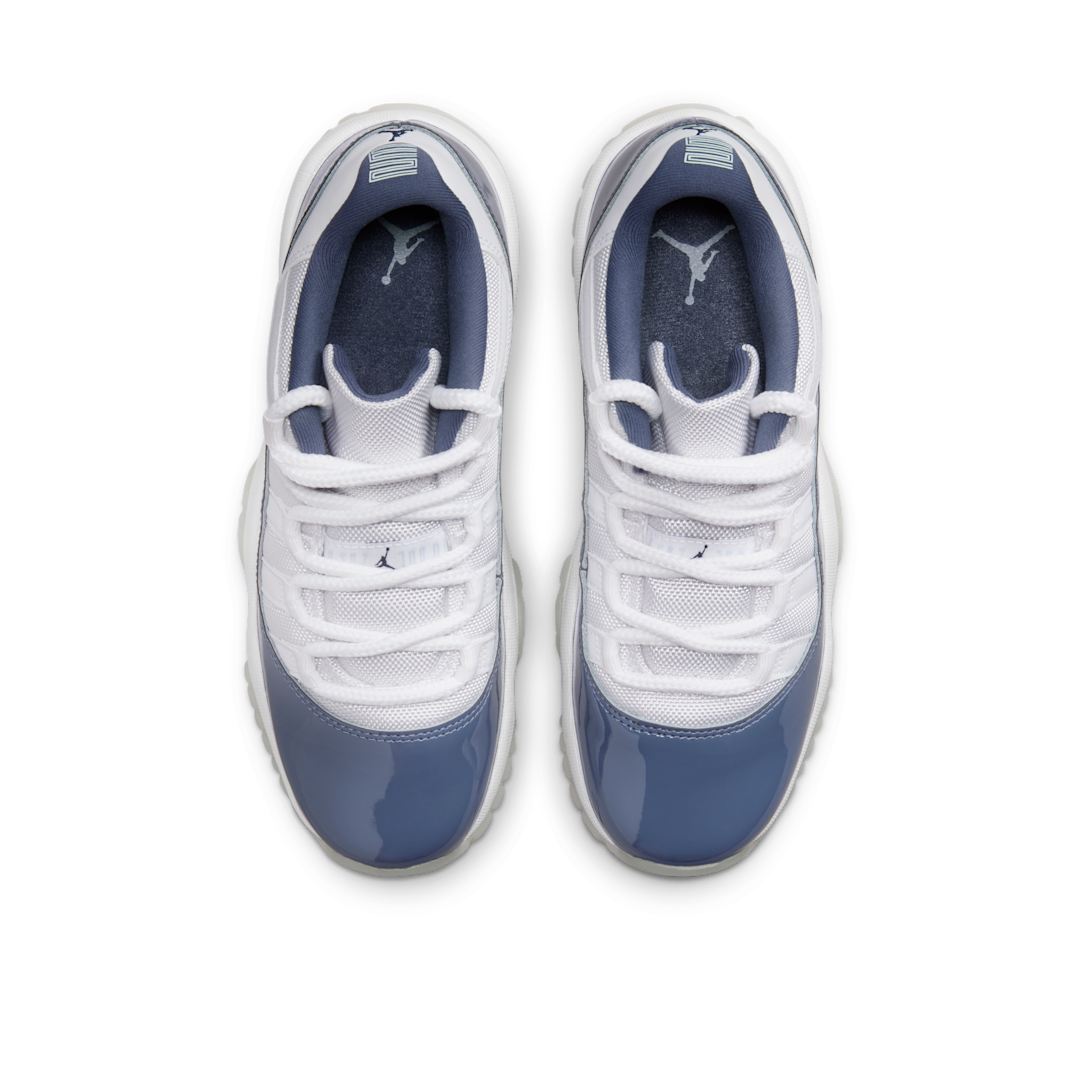 Air Jordan 11 Retro Low Diffused Blue, White/Midnight Navy/Diffused Blue/Football Grey (FV5121-104)