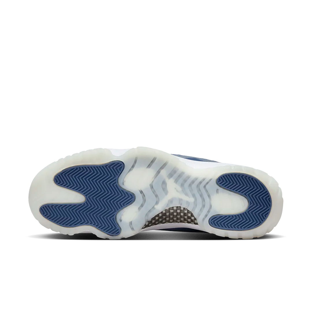 Air Jordan 11 Retro Low Diffused Blue, White/Midnight Navy/Diffused Blue/Football Grey (FV5104-104)