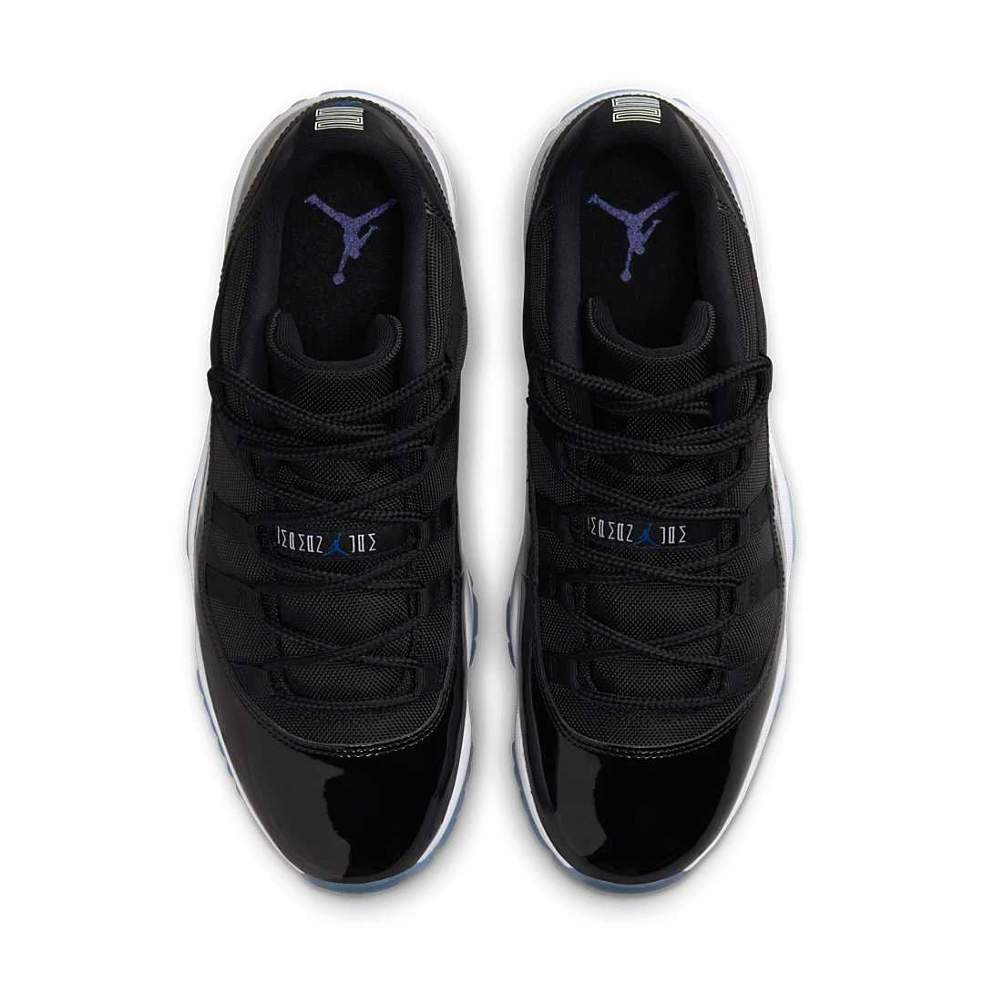 Air Jordan 11 Retro Low Space Jam, Black/Varsity Royal/White (FV5104-004 / FV5121-004)