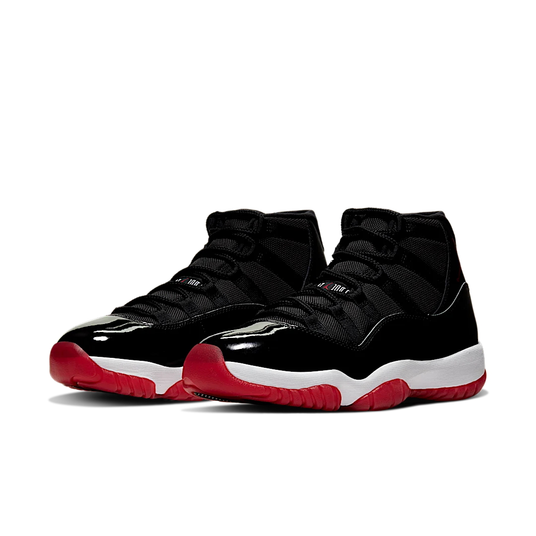 Air Jordan 11 Retro Playoffs Bred (2019), Black/White-Varsity Red (378037-061)