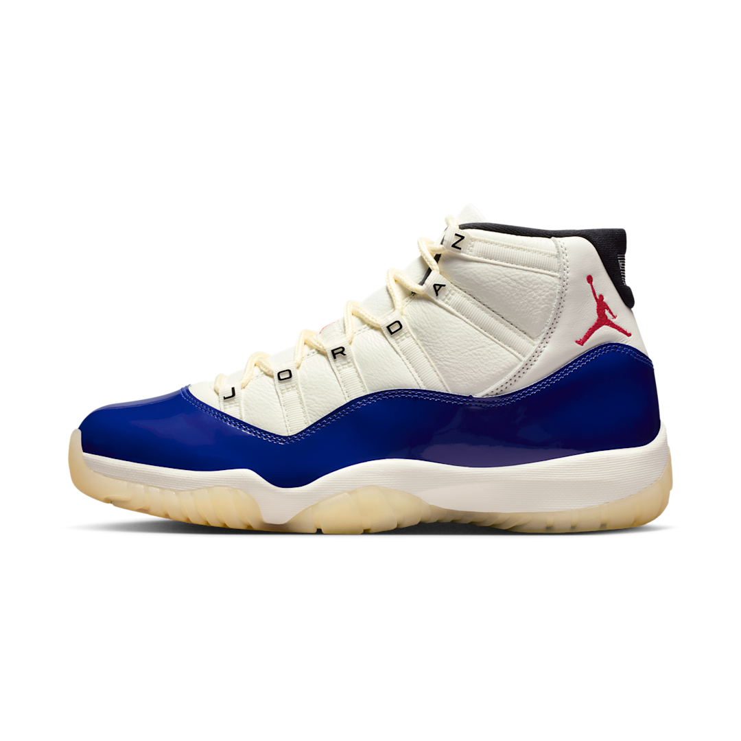 Air Jordan 11 Retro Rare Air, Deep Royal Blue/Fire Red/Sail/Black/Muslin (IH0296-400)