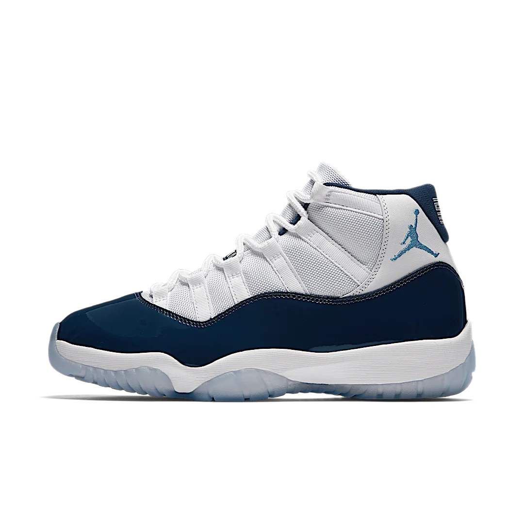 Air Jordan 11 Retro UNC Win Like 82, White/University Blue-Midnight Navy (378037-123)