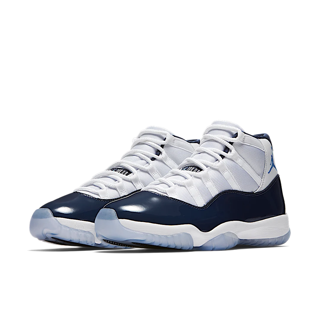 Air Jordan 11 Retro UNC Win Like 82, White/University Blue-Midnight Navy (378037-123)