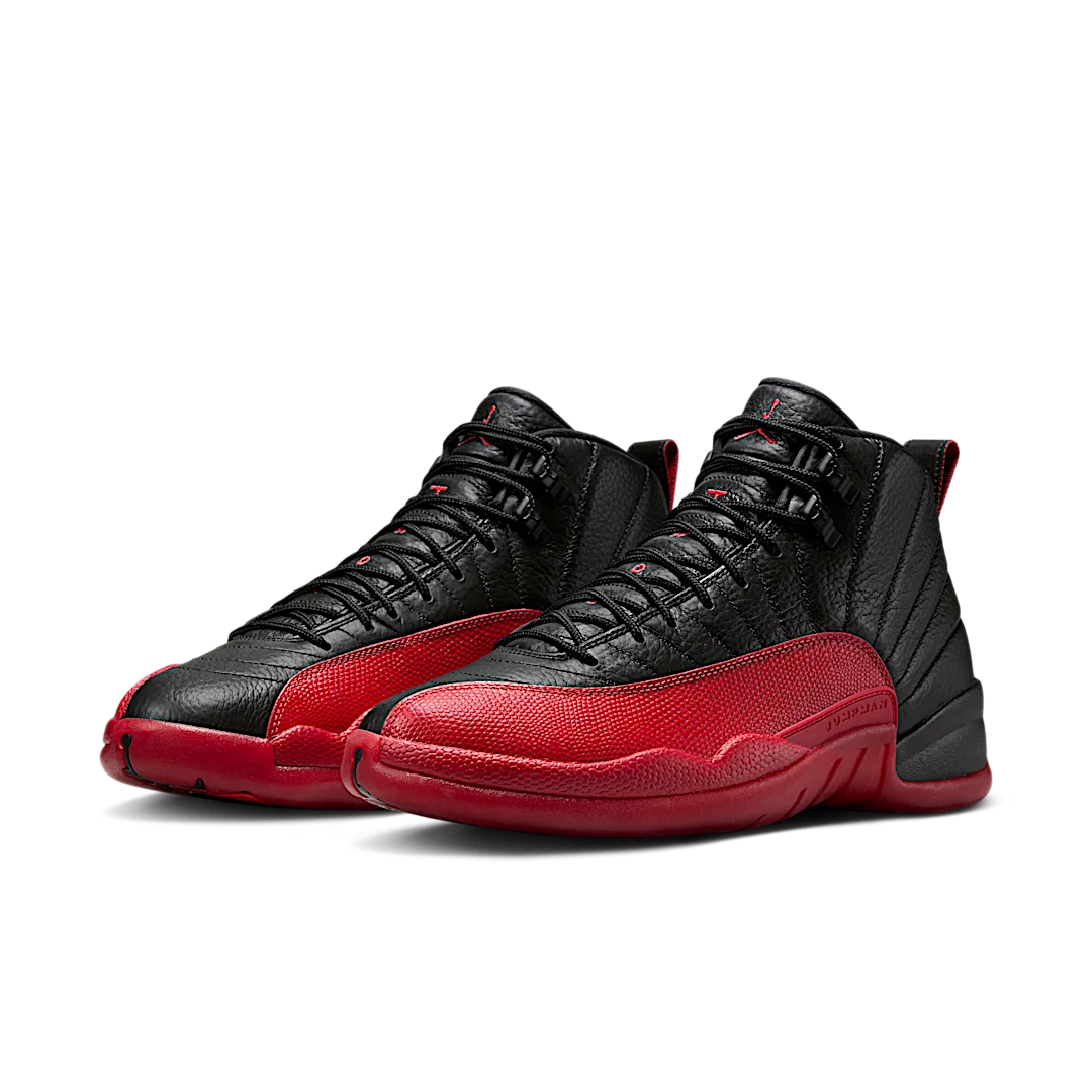 Air Jordan 12 Retro Flu Game (2025), Black/Varsity Red (CT8013-002)