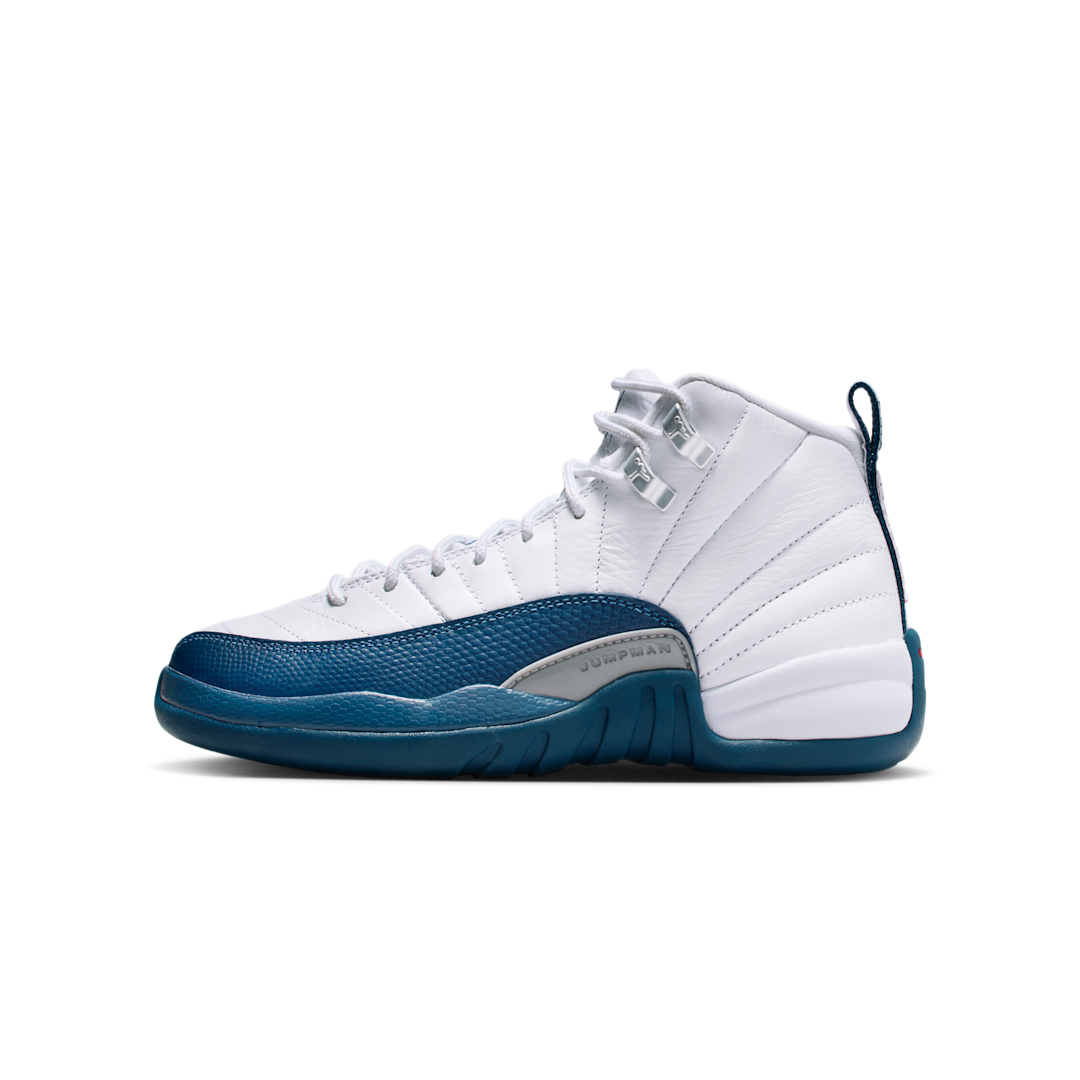 Air Jordan 12 Retro French Blue (2025), White/French Blue/Metallic Silver/Varsity Red (153265-114)