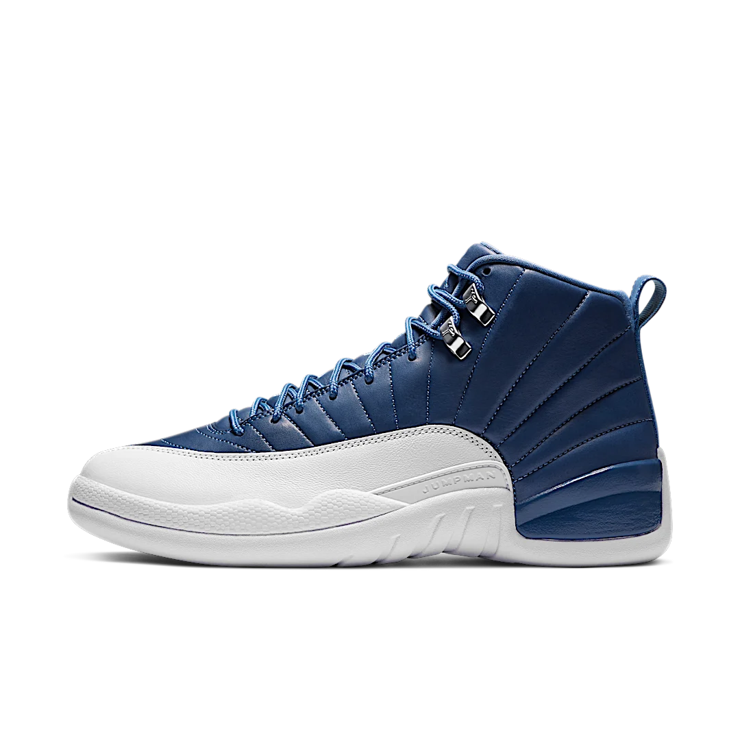 Air Jordan 12 Retro Indigo, Stone Blue/Legend Blue-Obsidian (130690-404)