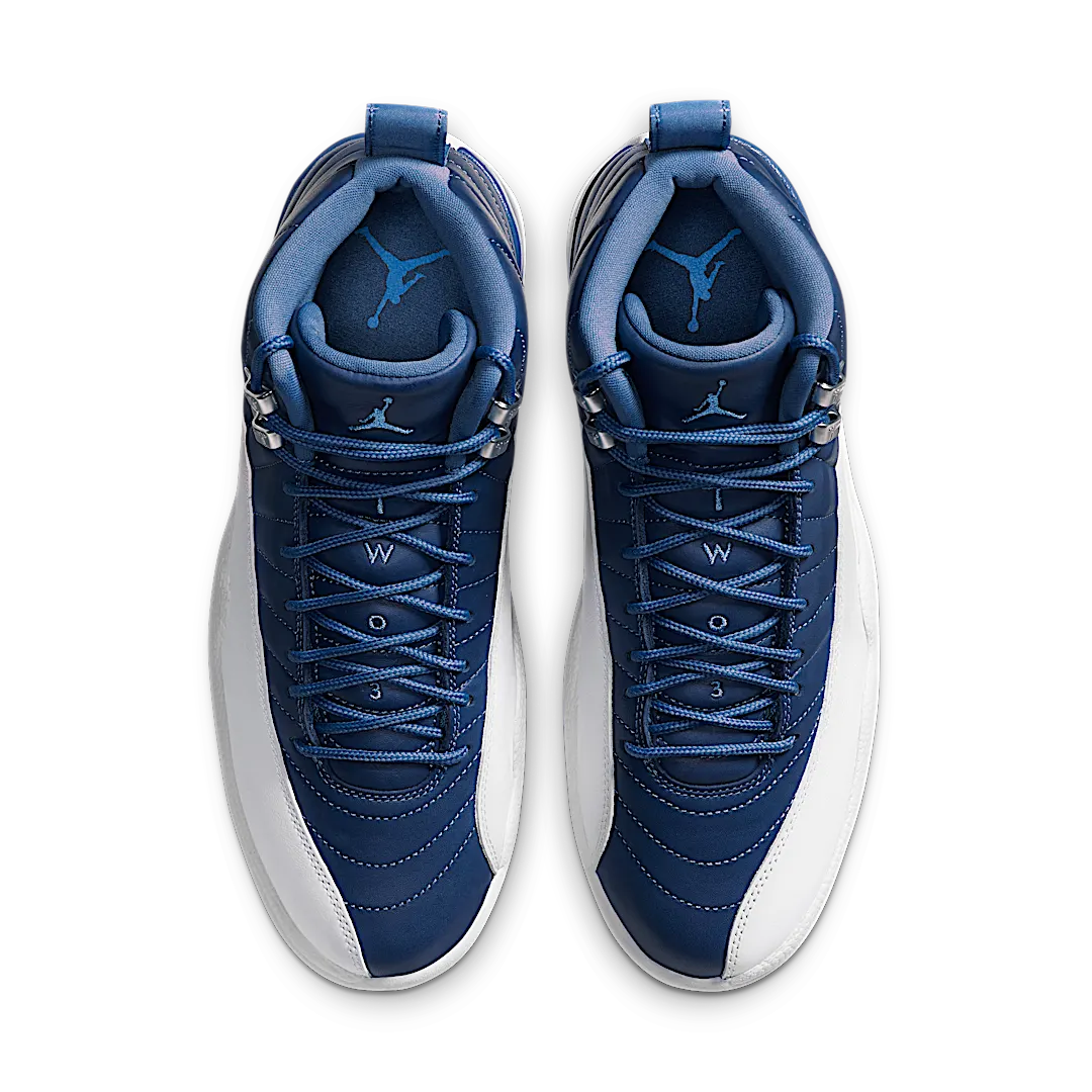 Air Jordan 12 Retro Indigo, Stone Blue/Legend Blue-Obsidian (130690-404)